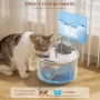 Нов Батериен фонтан за вода котка 3.2L инокс 304 3 режима 2 филтъра, снимка 6