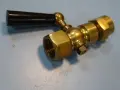 манометров щепселен кран G1/2 DIN 16261 PN25 месинг, снимка 3