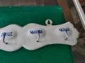 Стара емайлирана закачалка за кърпи, снимка 3