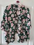 Страхотна елегантна риза наметка туника цветя флорален десен , снимка 3