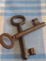 Два стари ключа от соца за брава за КОЛЕКЦИЯ ДЕКОРАЦИЯ БИТОВ КЪТ 41015, снимка 2