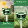 Нов Соларен Репелент за животни Уред за отблъскване Защита за градината, снимка 7