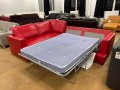 ПРОМОЦИЯ!!! Червен кожен ълов диван "FREYA" с функция легло, снимка 11