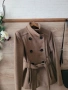 Палто в кафяв цвят ZARA вълна, снимка 4