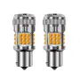 LED крушки с две функции жълти 12-24V 2 броя, снимка 1