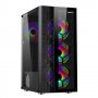 Кутия за компютър Makki F05-RGB-3F Черна ATX Middle Tower RGB Подсветка
