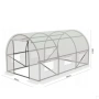 Компактна бяла оранжерия - професионална защита и идеални условия за вашите култури - 3 х 2 х 2м, снимка 6