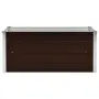 vidaXL Градинска висока леха кафява 100x40x45 см поцинкована стомана, снимка 4