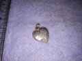 Ich hab Dich lieb! ОБИЧАМ ТЕ! Старинен СРЕБЪРЕН МЕДАЛЬОН СЪРЧИЦЕ Германия СРЕБРО Висока ПРОБА 25327, снимка 9