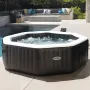 Надуваемо джакузи Intex PureSpa Bubble Deluxe, 4 места, 120 въздушни струи, тъмно сиво, снимка 4