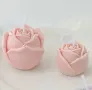 3D Огромна роза пъпка Силиконов молд форма за свещи гипс сапун смола , снимка 3