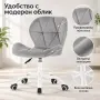 Въртящ се стол със сив велур, различни цветове, снимка 6