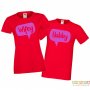 Тениски за двойки Hubby Wifey един за друг, снимка 2