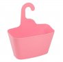Кошница за баня, органайзер,Висяща пластмасова, розова, 28.5x12x15.5 cm, снимка 2