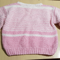 Детски розов комплект за момиче пуловер панталон чорапи, снимка 2 - Детски комплекти - 36496747