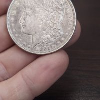 Сребърна Монета 1921 ONE DOLLAR-Оригинална , снимка 6 - Нумизматика и бонистика - 44415960