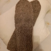Ръчно плетени мъжки чорапи от вълна, размер 43, снимка 2 - Мъжки чорапи - 44405619