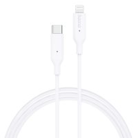 Кабел за зареждане и данни HAMA, USB-C - Type-C Lightning, 1м, бял 201598, снимка 3 - Аксесоари за Apple - 41363967
