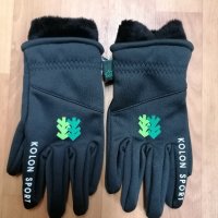 Продавам нови дамски уиндстопърни черни ръкавици софт шел Kolon Sport , снимка 1 - Зимни спортове - 35881528