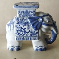 порцеланова декорация-слон, снимка 1 - Други ценни предмети - 41917918
