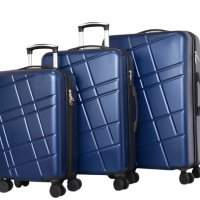 Платмасови куфари ABS в три размера, КОД: 2307, снимка 4 - Куфари - 42519432