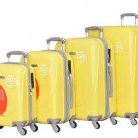 Твърди куфари в четири размера, няколк цвята, КОД:1217-4, снимка 4 - Куфари - 40006917