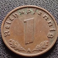 Две монети 1 райхспфенинг 1940г. Трети райх с СХВАСТИКА редки за КОЛЕКЦИЯ 3682, снимка 4 - Нумизматика и бонистика - 40637877