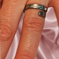 Уникален дамски пръстен от неръждаема стомана с камъни цирконий Doria, снимка 1 - Пръстени - 44629172
