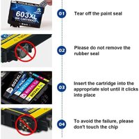 Нов Комплект 6 броя тонер касети мастило за офис принтер Epson, снимка 6 - Други стоки за дома - 40336717