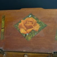 Махагонова дървена кутия 1900г., снимка 10 - Антикварни и старинни предмети - 44367678
