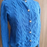 Синя жилетка и пуловер, снимка 2 - Жилетки - 42219773