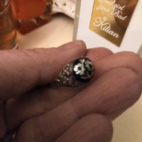 Авторски сребърен пръстен естествен будистки сапфир, снимка 1 - Пръстени - 44373728