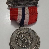 норвежки сребърен медал с маркировка , снимка 4 - Антикварни и старинни предмети - 42138663