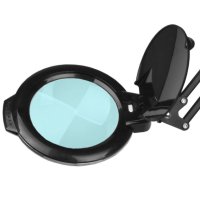 Лампа лупа LED Glov Moonlight 8013/6"- 5 диоптера  настолна бяла,черна, снимка 3 - Друго оборудване - 41792092