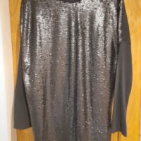 Уникална Нова Дамска Рокля Туника Блуза с дълги ръкави размер М Л ХЛ, снимка 1 - Рокли - 41164996