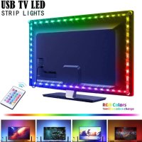 RGB LED светлинна лента, TV LED подсветки LED лента светлини с дистанционно - 5 метра, снимка 2 - Лед осветление - 42531593
