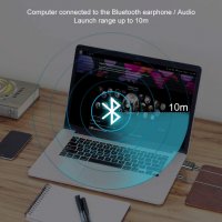 USB Bluetooth 5.0 адаптер, блутут безжичен аудио предавател, приемник, стерео 3,5 мм жак AUX, снимка 13 - Други - 39128142