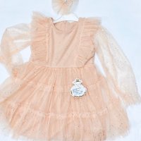 Нежна дантелена рокля, снимка 2 - Детски рокли и поли - 39453773