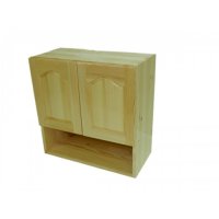 Горен кухненски шкаф 60 см. изработен изцяло от иглолистна дървесина Бял Бор/ЧАМ/.Наличен!, снимка 2 - Шкафове - 40979262