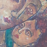 Стара икона  Мадона и Младенеца - Германия, снимка 3 - Други ценни предмети - 41181753
