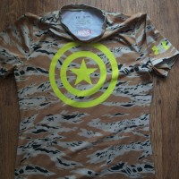under armour captain america marvel - страхотна юношеска тениска, снимка 4 - Детски тениски и потници - 36261735