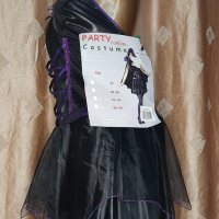 Party 44-46 Черна рокля с кожен змийски принт , снимка 5 - Рокли - 35848568