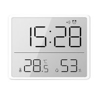 Електронен LCD часовник термометър с влагомер аларма будилник влажност, снимка 9 - Други - 40998069