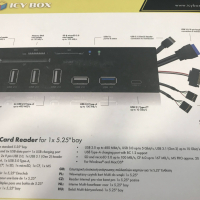 CY BOX IB-867a Четец на външни карти с памет microSD, SD, USB-C™, USB 3.2 1-во поколение (USB 3.0), , снимка 4 - Други - 36148483