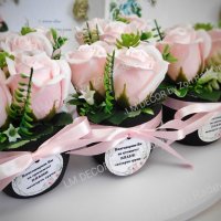 Букет от сапунени рози , снимка 15 - Подаръци за жени - 39146604