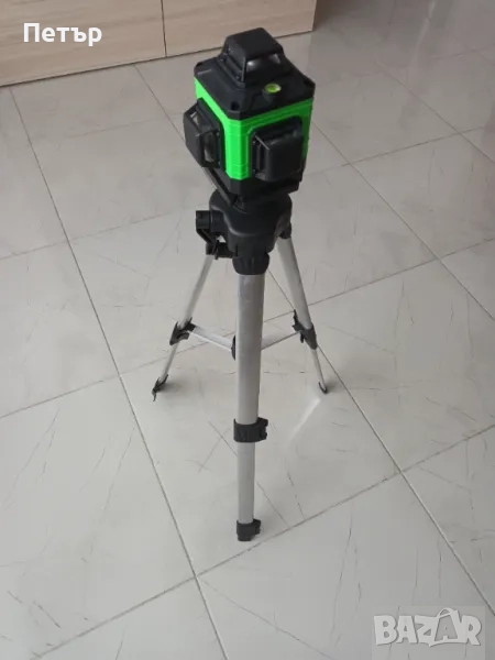 Лазерен нивелир 16 линии + 2 батерии, дистанционно, трипод 1м, магнитна стойка, IP54, снимка 1