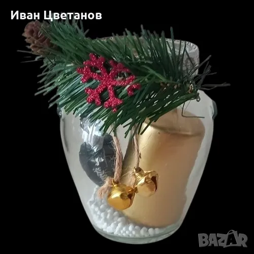 ръчно изработени коледни бурканчета, снимка 1