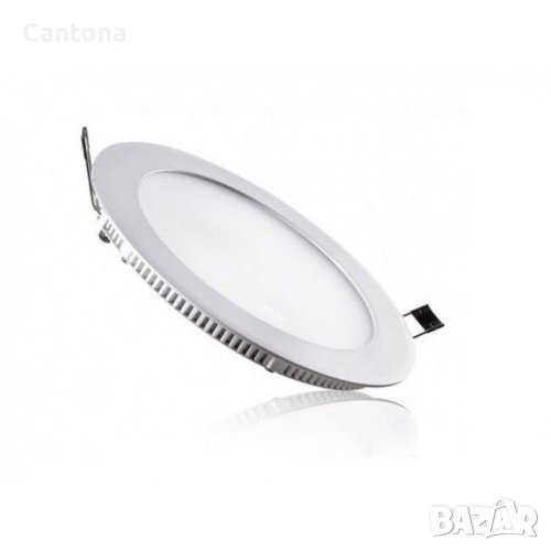 LED панел за вграждане - кръг, 16 W бяла светлина с LED драйвер, снимка 1