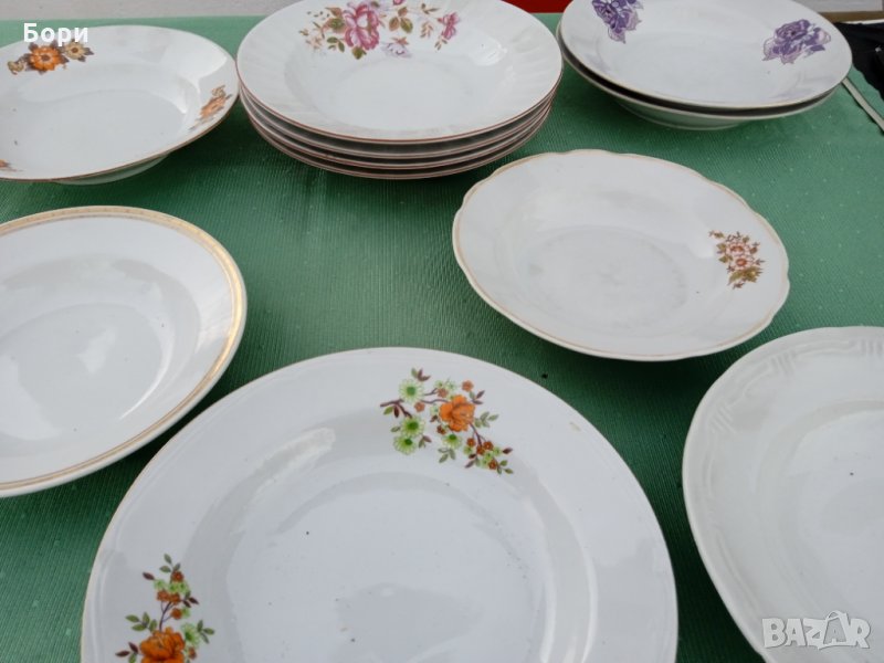 Порцеланови чинии дълбоки 11 броя, снимка 1