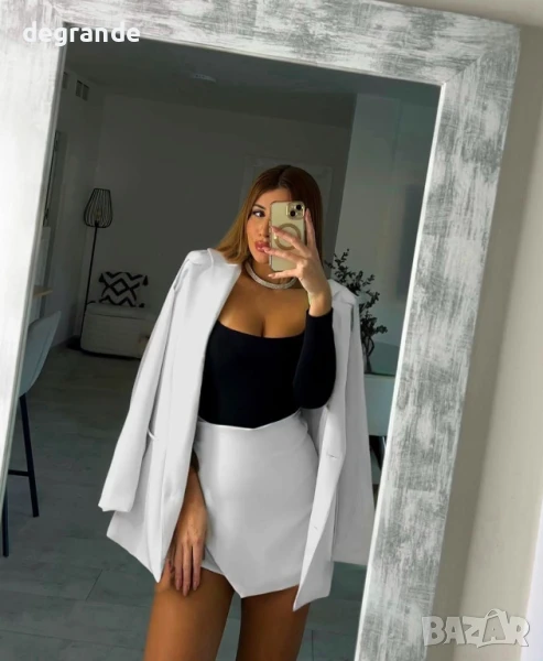 Дамски Комплект от две части пола панталон и сако, снимка 1